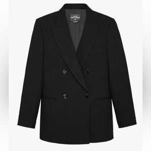 Zara Wool Pinstripe Blazer
